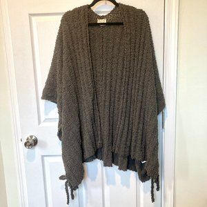 Joyfolie Mia Joy Women's Etta Cardigan in Charcoal, One size